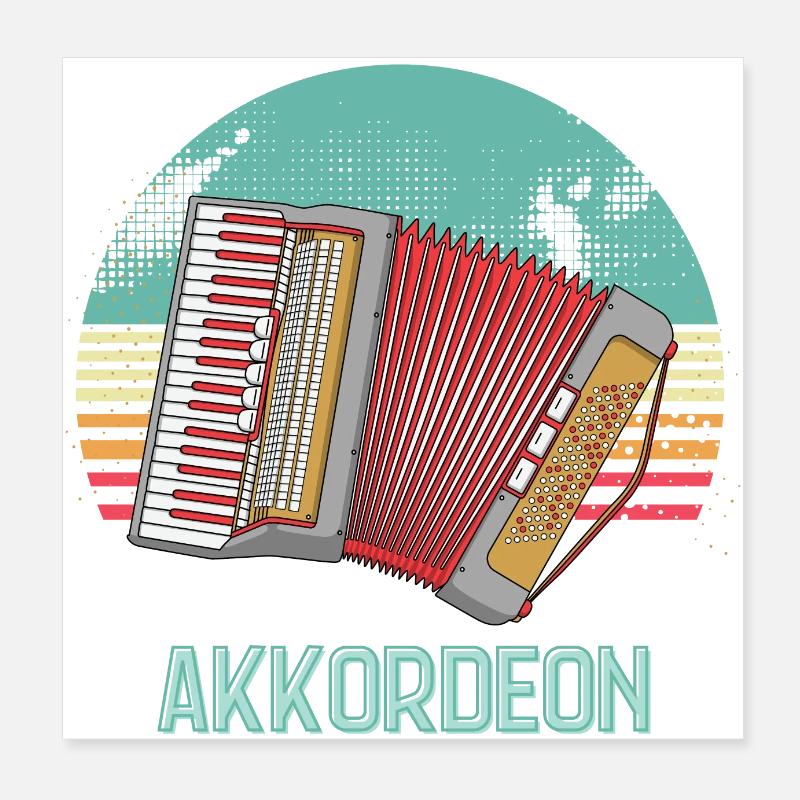 AKKORDEON 5 Poster 20x20 cm