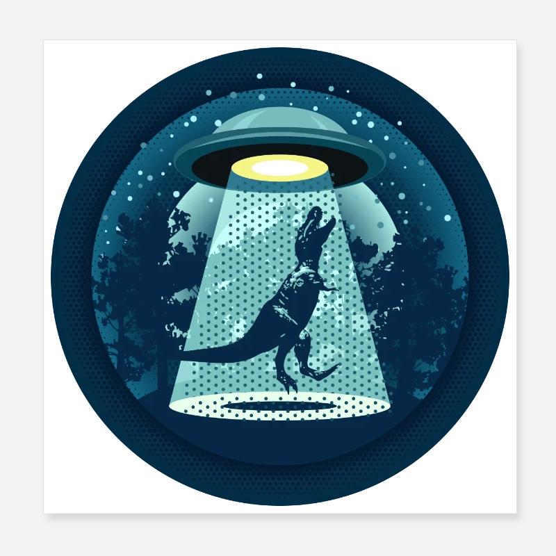 Attention UFOs! Ver. 2 Poster 8" x 8" (20x20 cm)