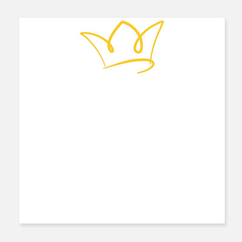 tata d'une princesse Poster 20 x 20 cm