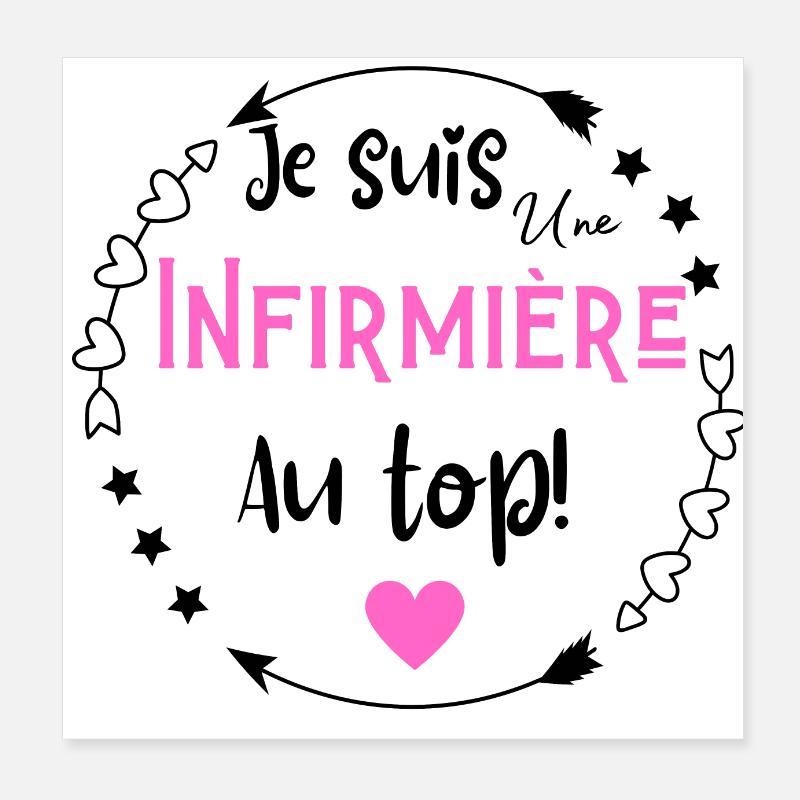 Je suis une infirmière au top Poster 20 x 20 cm