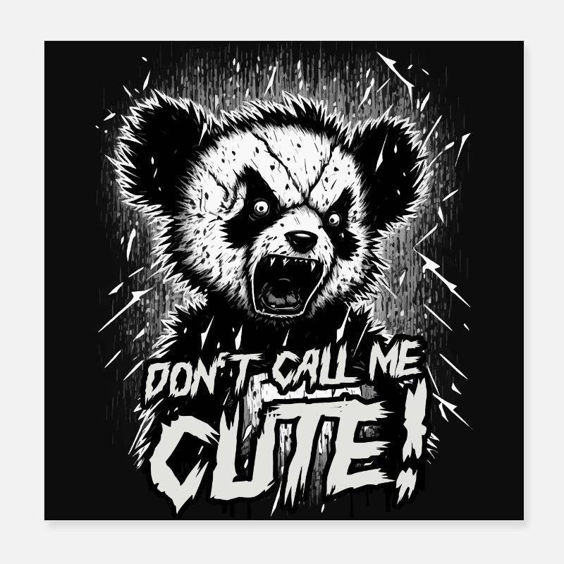 Ne m’appelez pas mignon Poster 20 x 20 cm