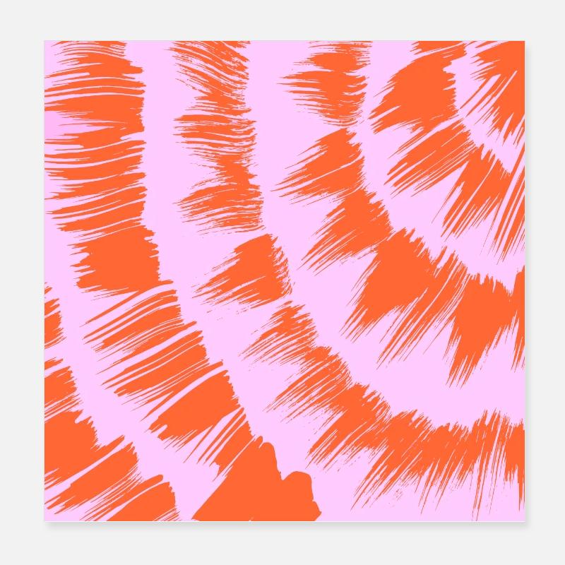 Hippy Handmade Dyeing Pattern Poster 8" x 8" (20x20 cm)