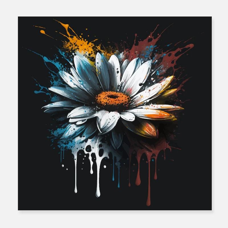 Gänseblümchen Poster 20x20 cm