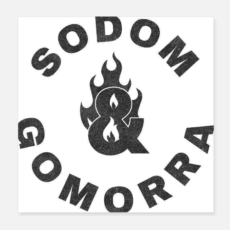 Sodom und Gomorra Poster 20x20 cm
