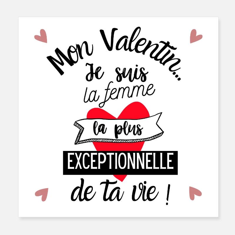 Valentine Exceptionnelle !!! Poster 20 x 20 cm