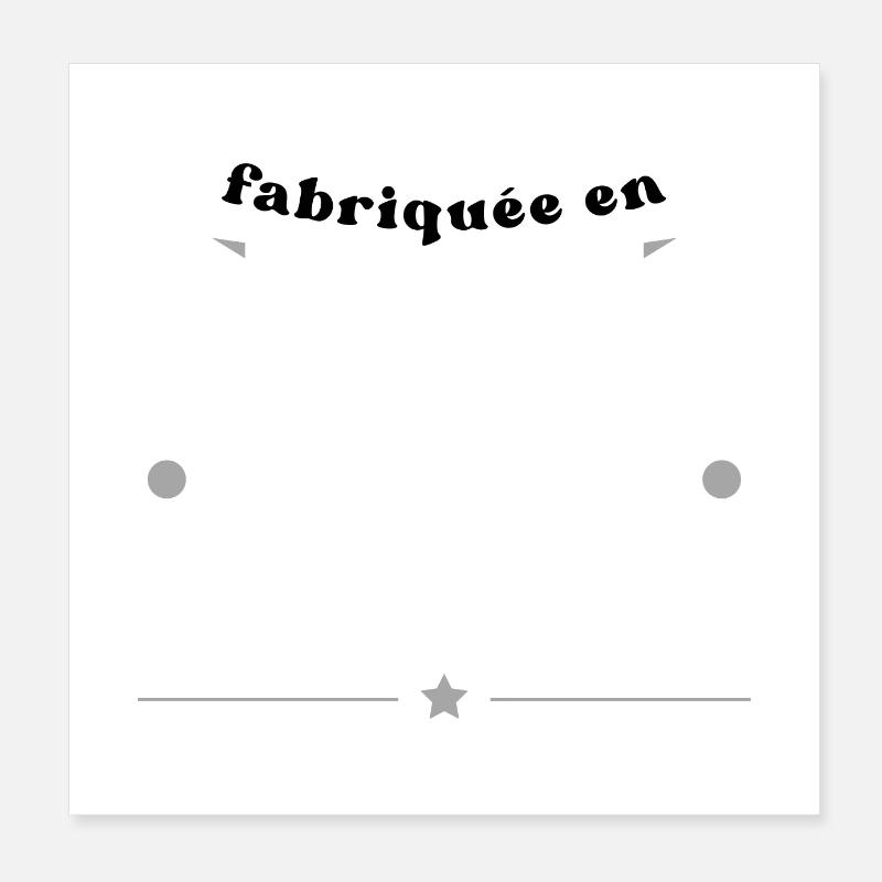 fabriquée en 1960 Poster 20 x 20 cm