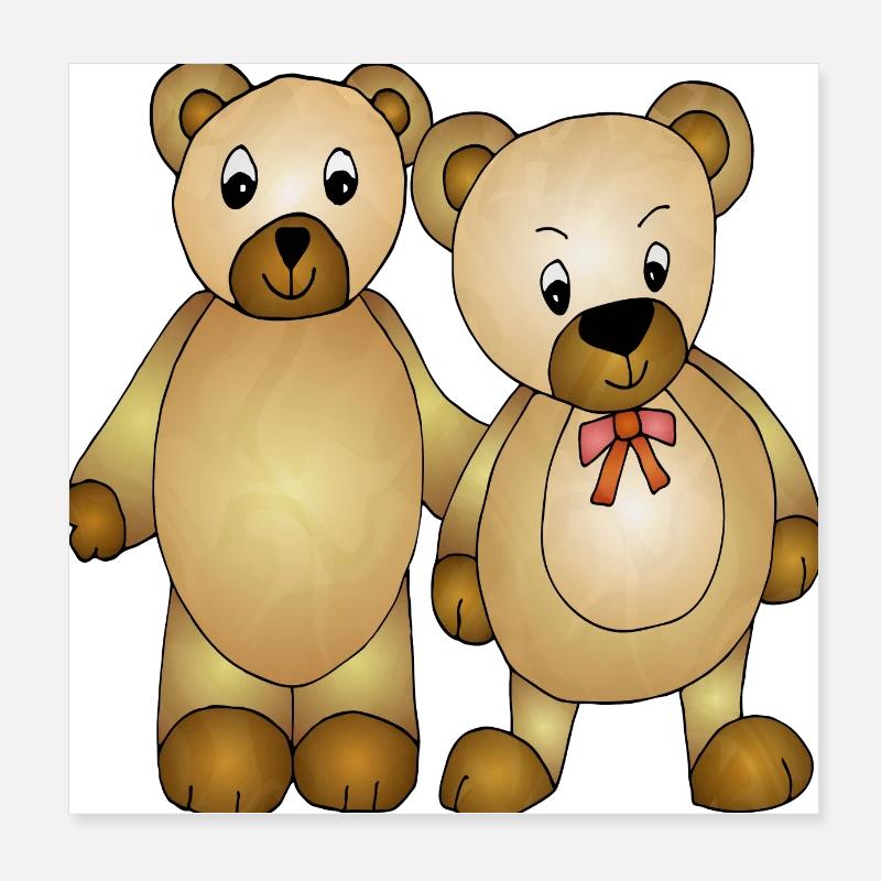 Teddy bears Poster 8" x 8" (20x20 cm)