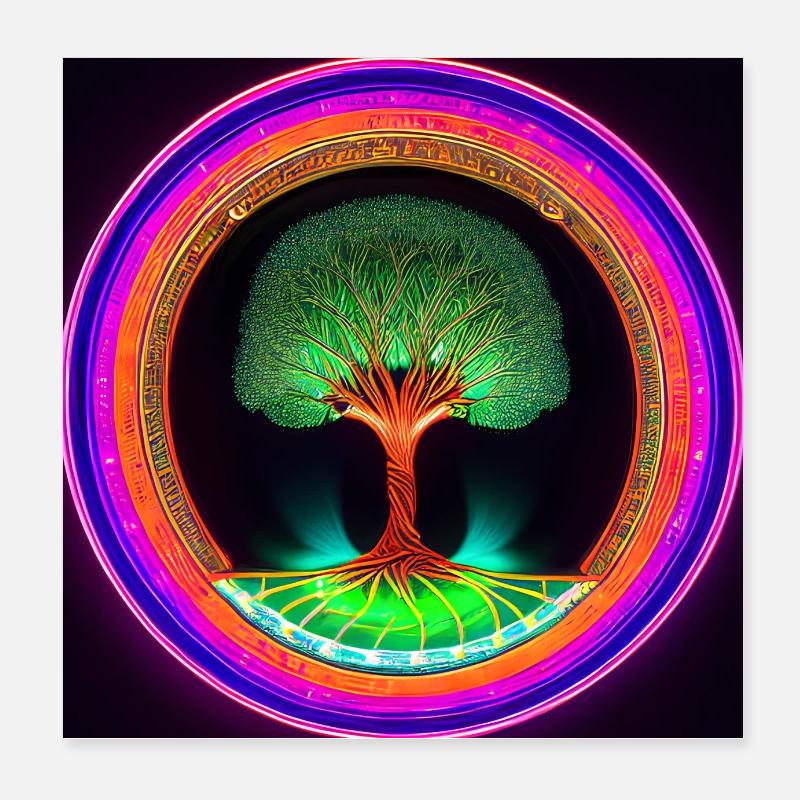 Lebensbaum Anhänger Poster 20x20 cm