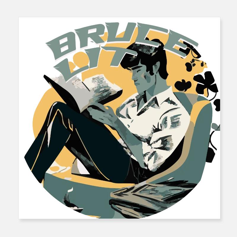 bruce lit Poster 20 x 20 cm