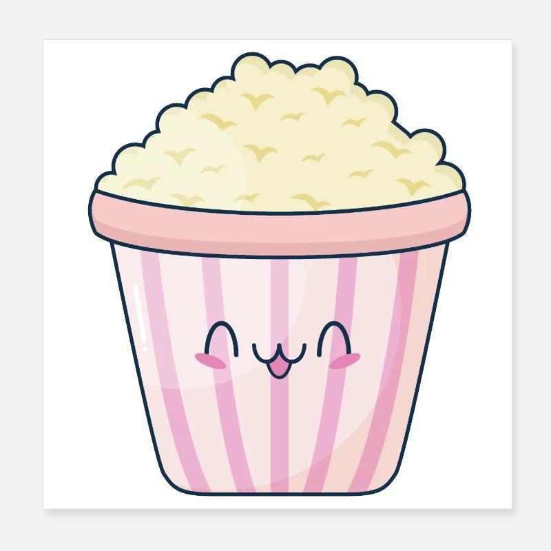 sweet popcorn Poster 8" x 8" (20x20 cm)