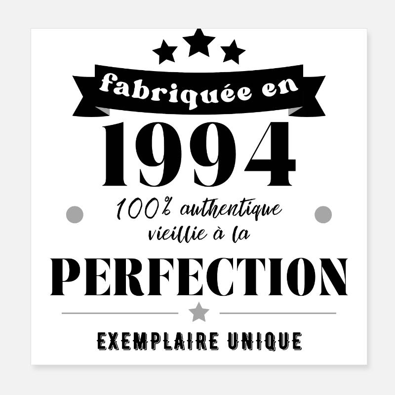 fabriquée en 1994 Poster 20 x 20 cm