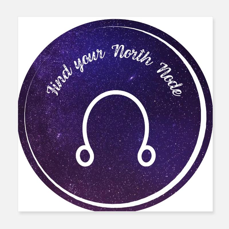 North Node Poster 8" x 8" (20x20 cm)
