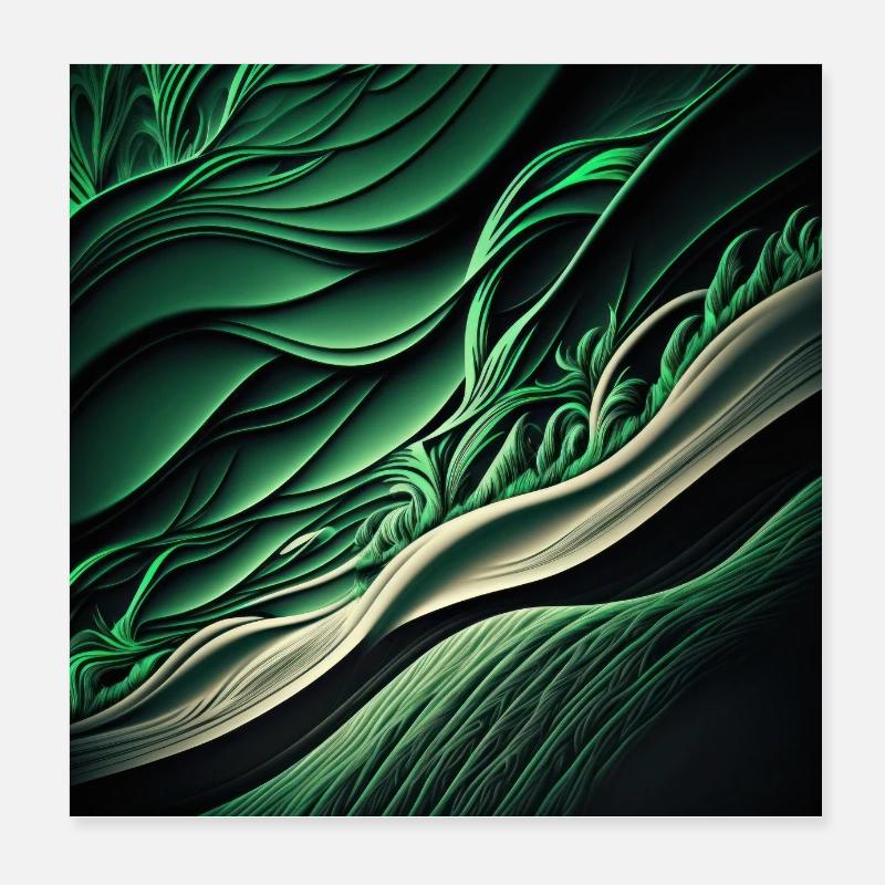 Everything is made of waves 7 Poster 8" x 8" (20x20 cm)