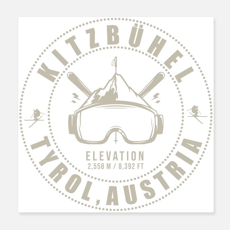 Kitzbühel Österreich Poster 20x20 cm