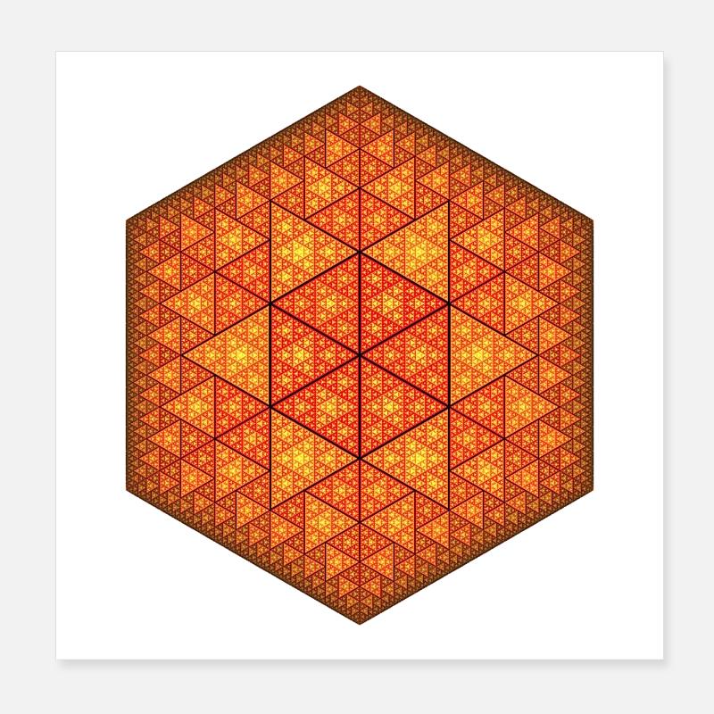 Sierpinski Poster 20 x 20 cm
