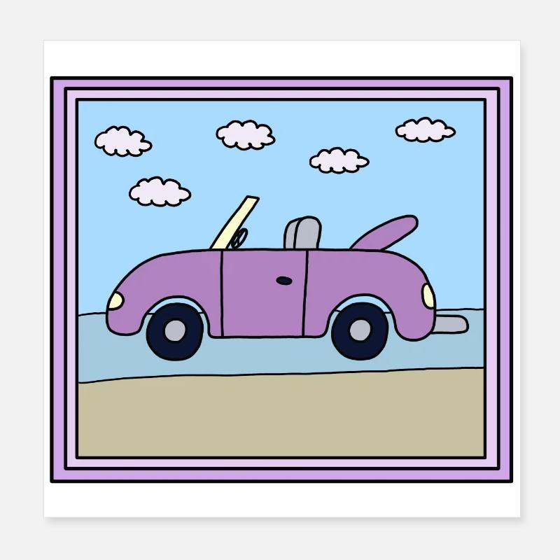 Conception de voiture Poster 20 x 20 cm