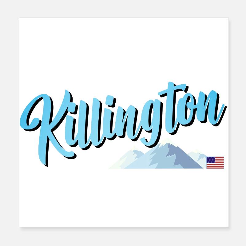 Killington Station de Ski Poster 20 x 20 cm