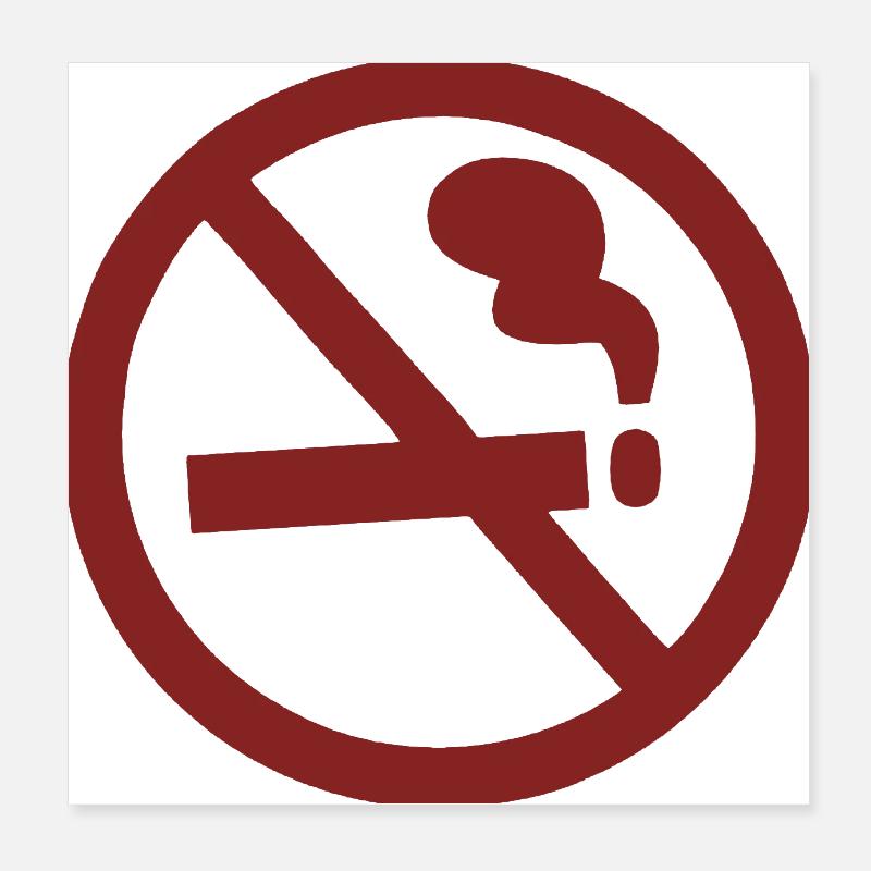 Marceline sans fumée Poster 20 x 20 cm