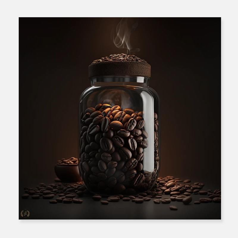 Coffee Poster 8" x 8" (20x20 cm)