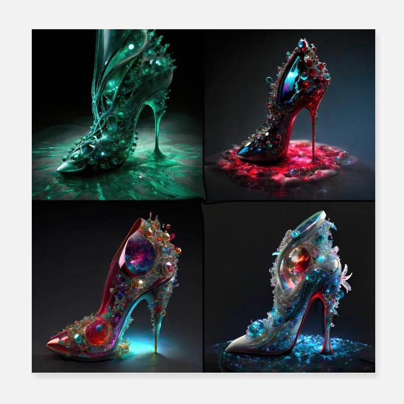 Talons aiguilles extrêmes Poster 20 x 20 cm