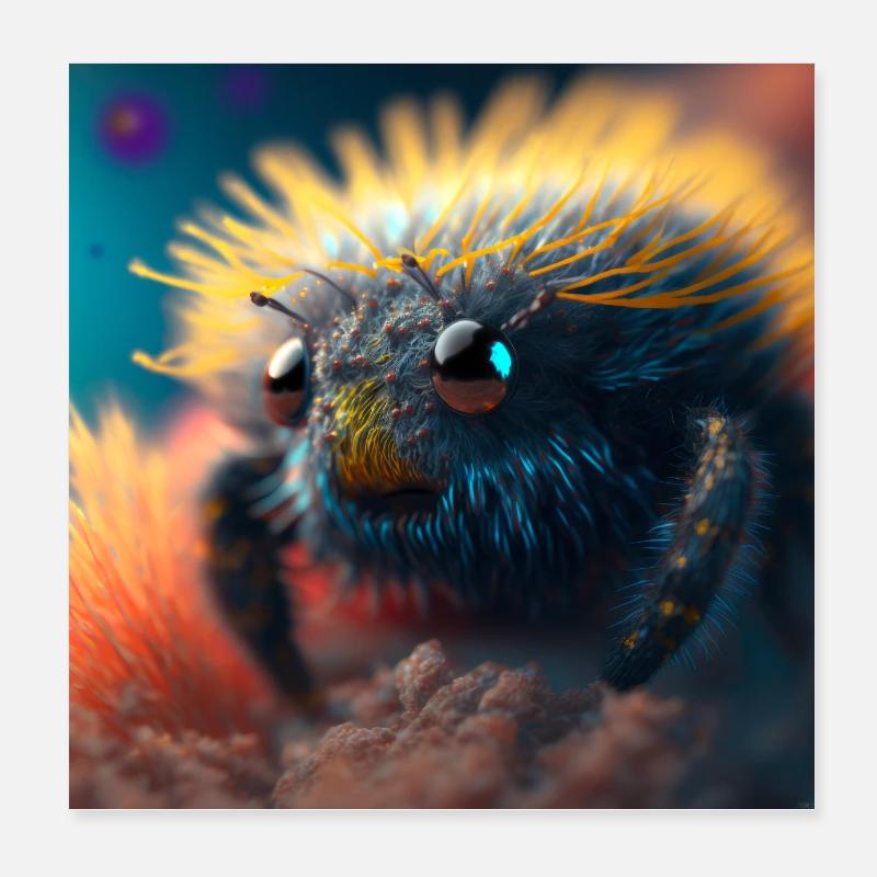Photo macro creature 05 Poster 8" x 8" (20x20 cm)