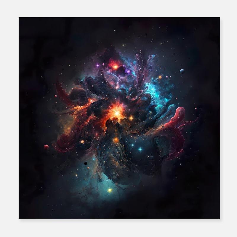 Cosmic Universe n°12 Poster 8" x 8" (20x20 cm)