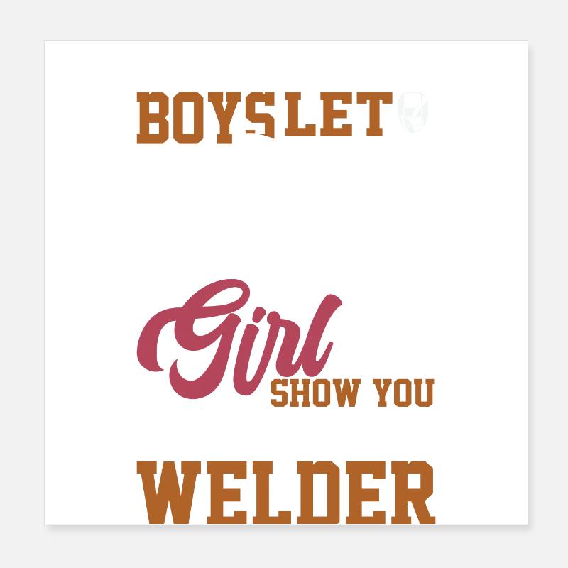 Soudeuse femme ideale Soudeuse Poster 20 x 20 cm