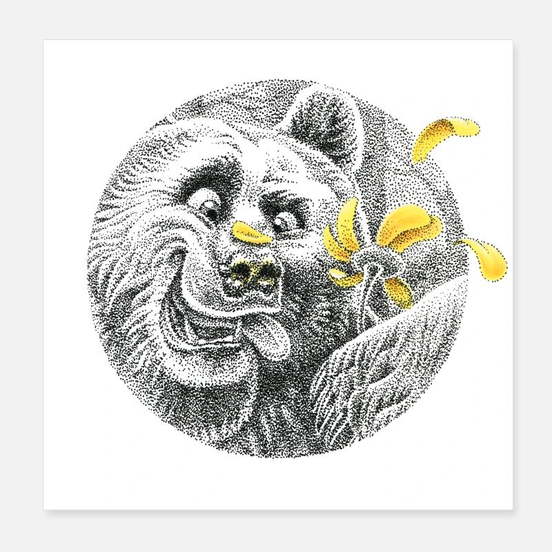 w Poster 20 x 20 cm