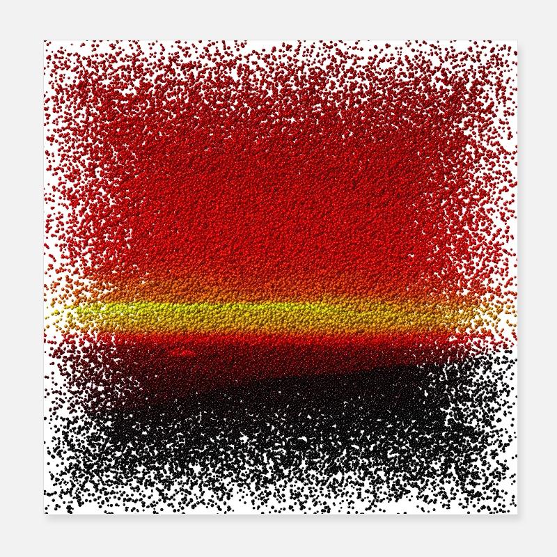 Sunset in small marbles Poster 8" x 8" (20x20 cm)