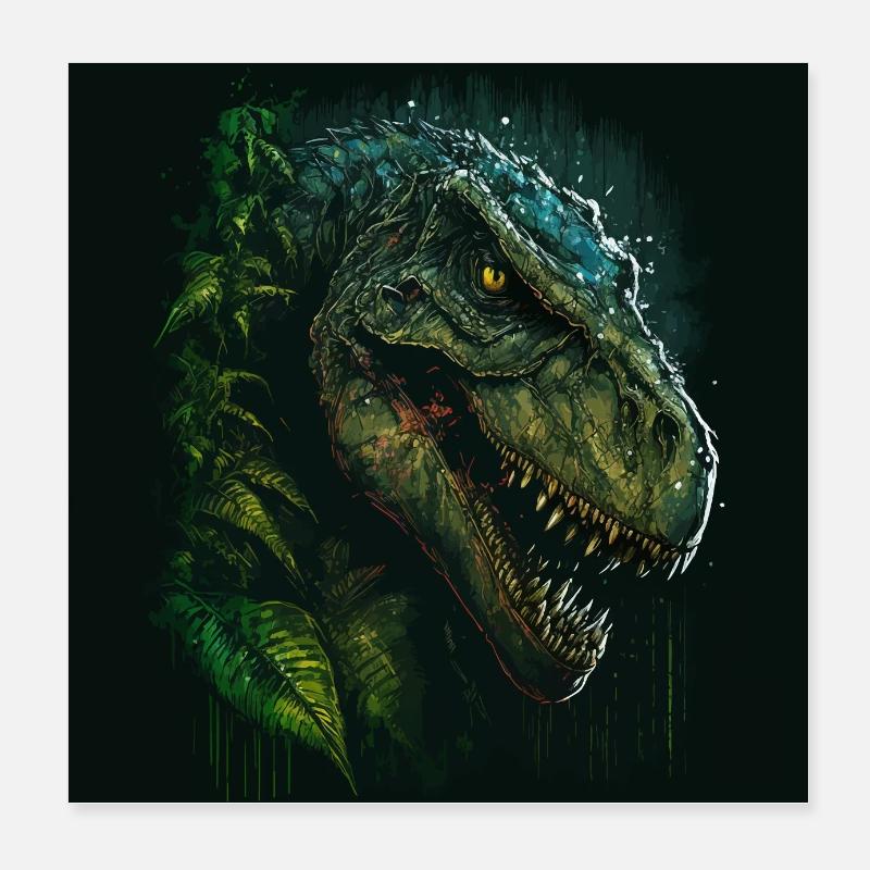 T-Rex a l’air diabolique Poster 20 x 20 cm