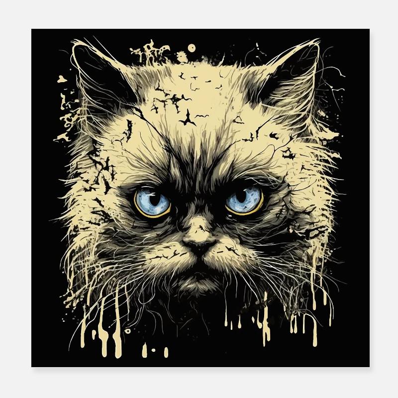 Chat Ragdoll Poster 20 x 20 cm