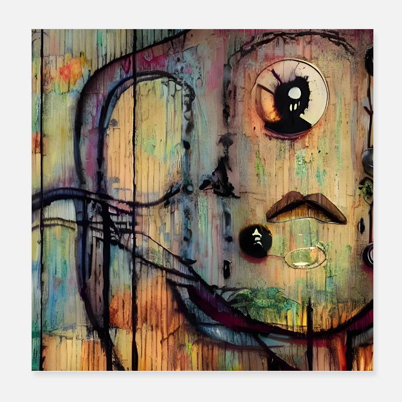 digital 2031340 - Poster 20x20 cm - Weiß