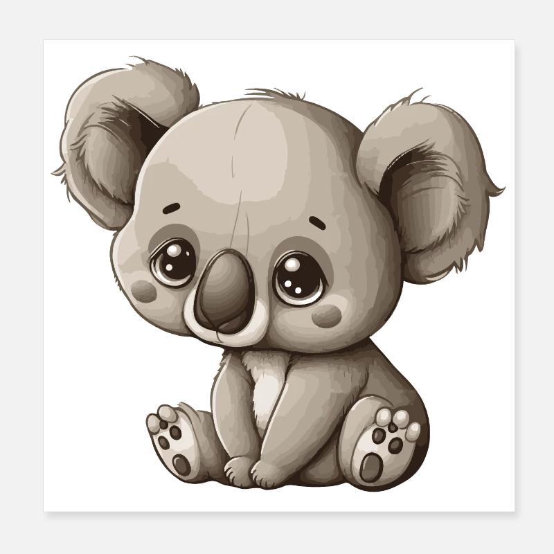 Piccolo Koala Poster 20x20 cm