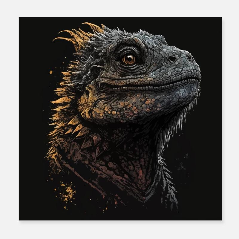 Bartagame Poster 20x20 cm