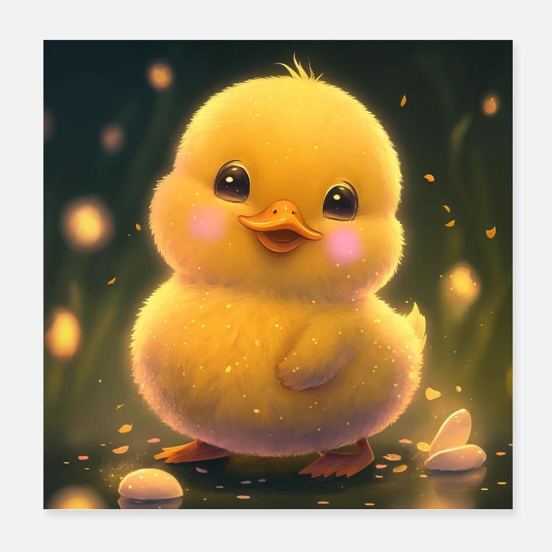 Caneton Poster 20 x 20 cm