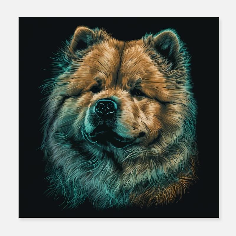 Chow Chow Poster 20 x 20 cm