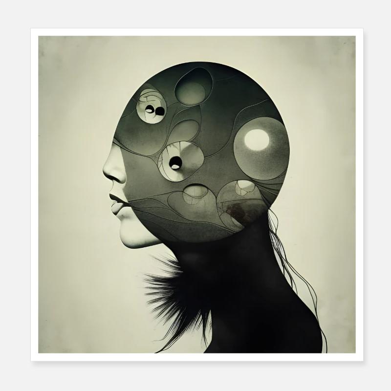 Augen Poster 20x20 cm