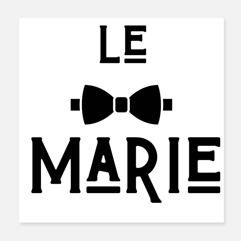 Le marie Poster 20 x 20 cm