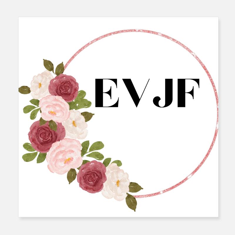 Evjf personnalisé Poster 20 x 20 cm
