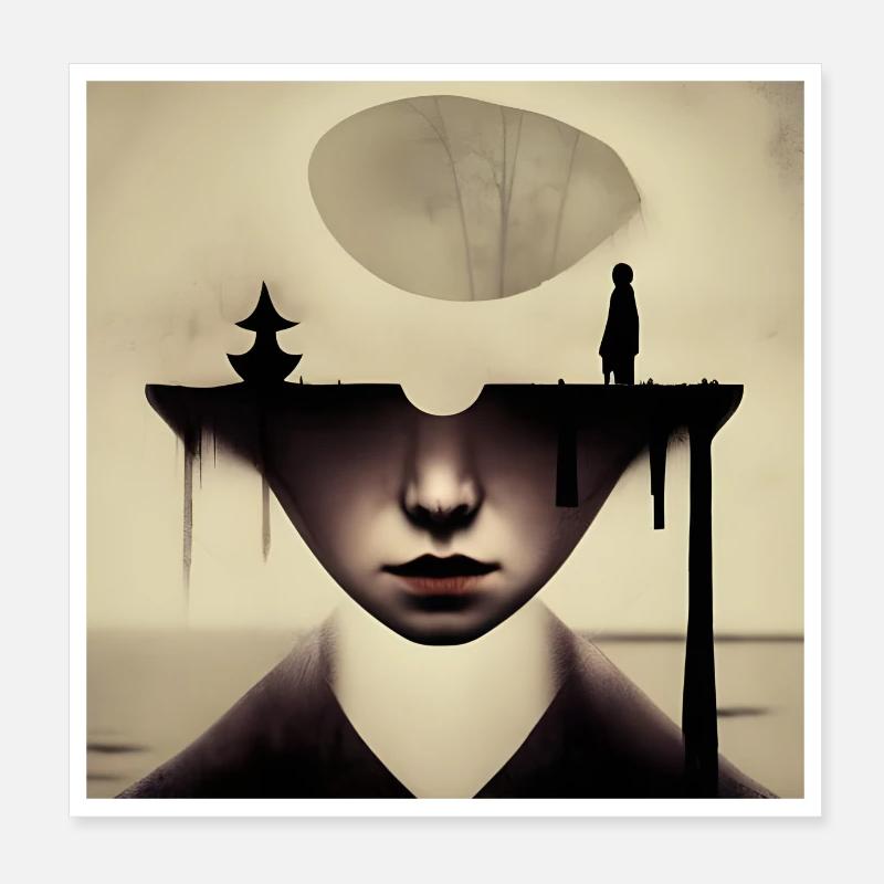 Demi-vrai Poster 20 x 20 cm