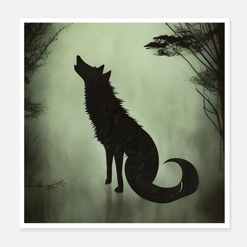 Werewolf Poster 8" x 8" (20x20 cm)