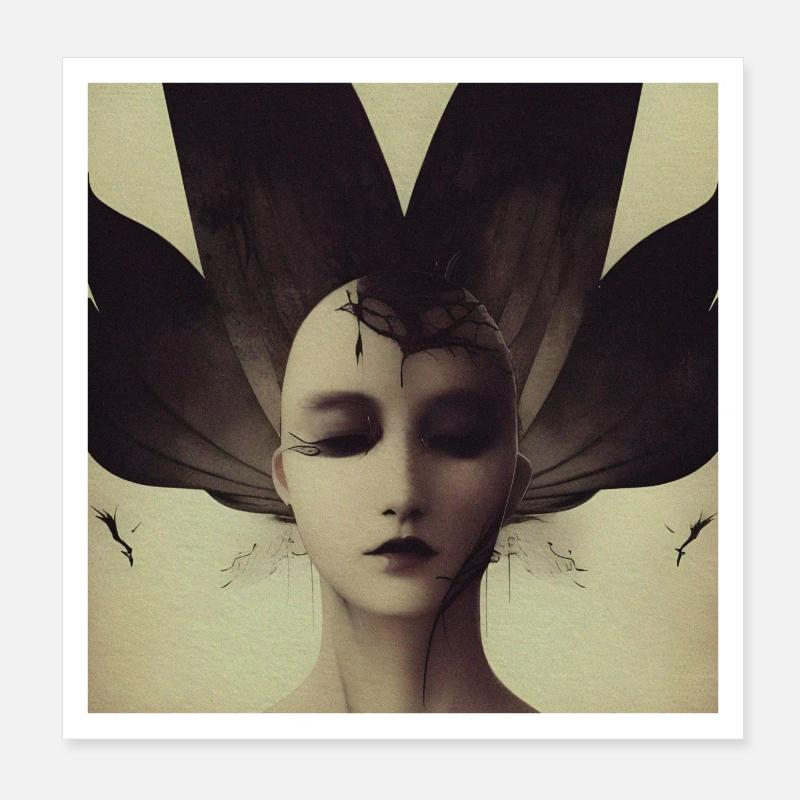 Croissance Poster 20 x 20 cm