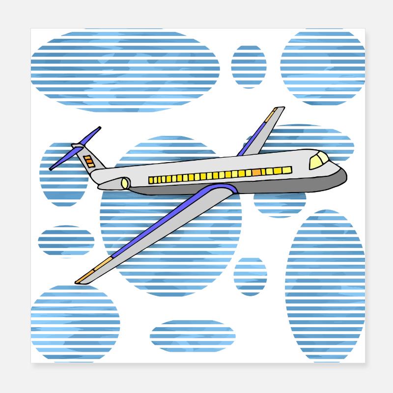 Aircraft Poster 8" x 8" (20x20 cm)