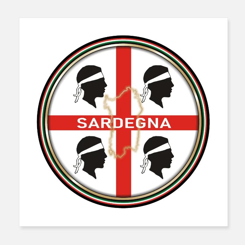Emblème de la Sardaigne Poster 20 x 20 cm