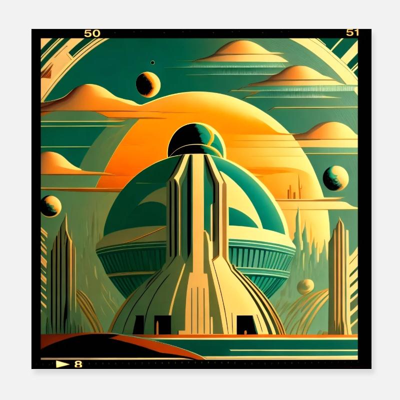 Alternatives Universum Poster 20x20 cm
