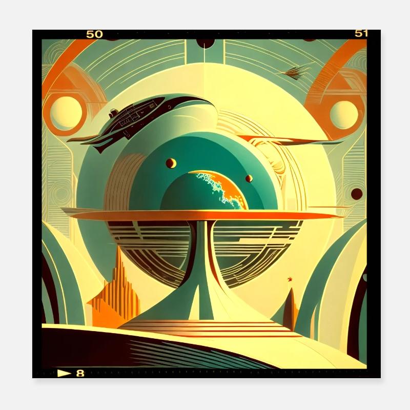 Planet neu erfunden Poster 20x20 cm