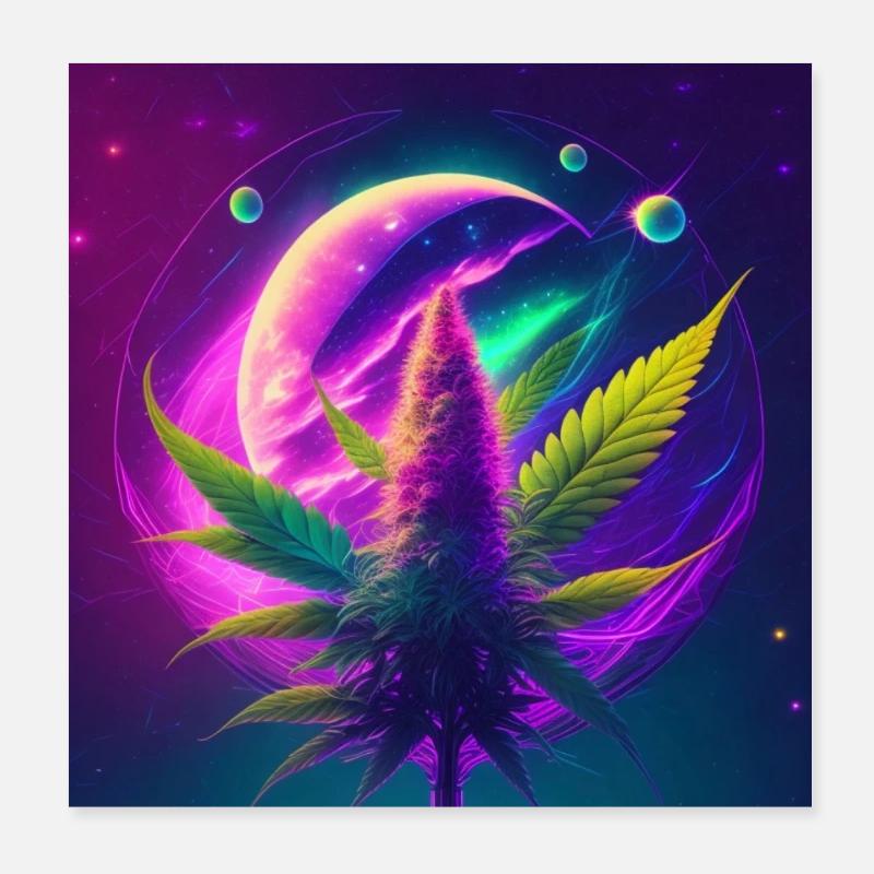 Espace Cannabis Poster 20 x 20 cm