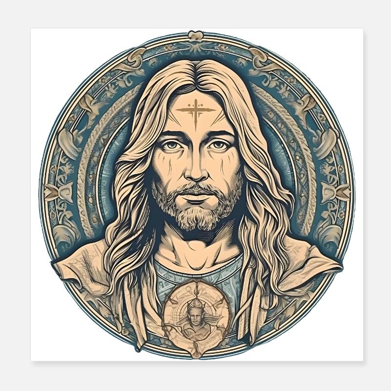 Jésus-Christ #04 Poster 20 x 20 cm
