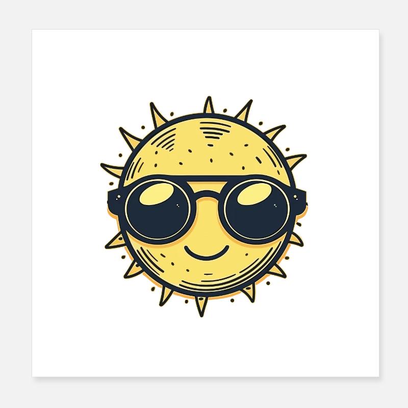 Sun Poster 8" x 8" (20x20 cm)