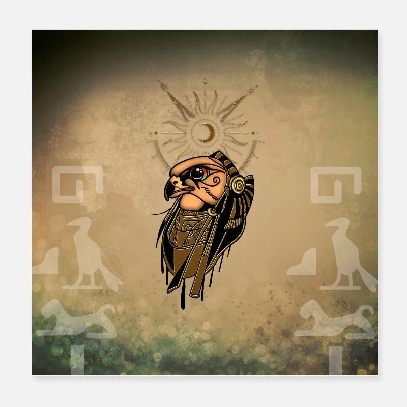Râ le dieu de l’Egypte ancienne Poster 20 x 20 cm